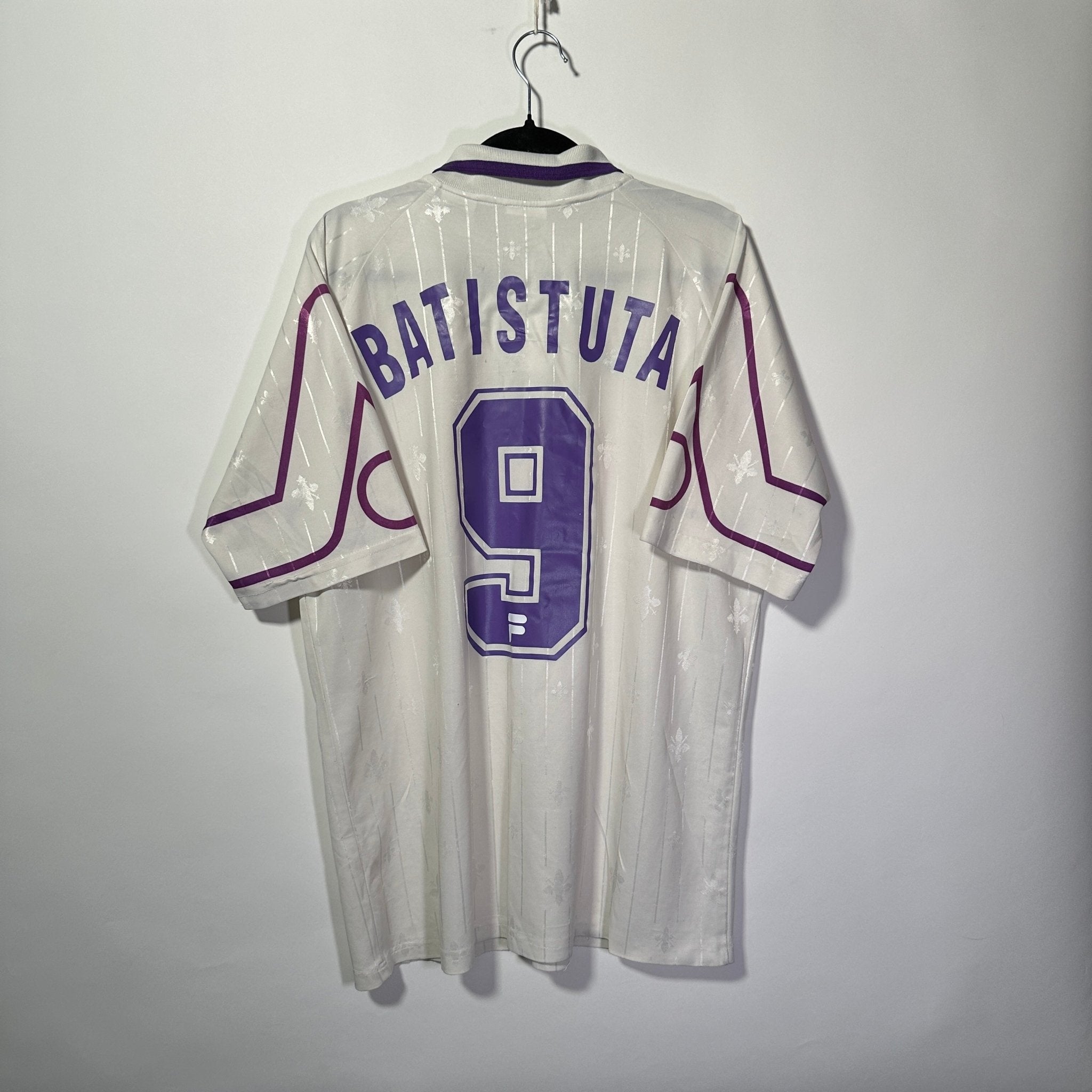 ACF Fiorentina Visita 1997 – Dorsal Batistuta - Talla XL - YaelitoMix