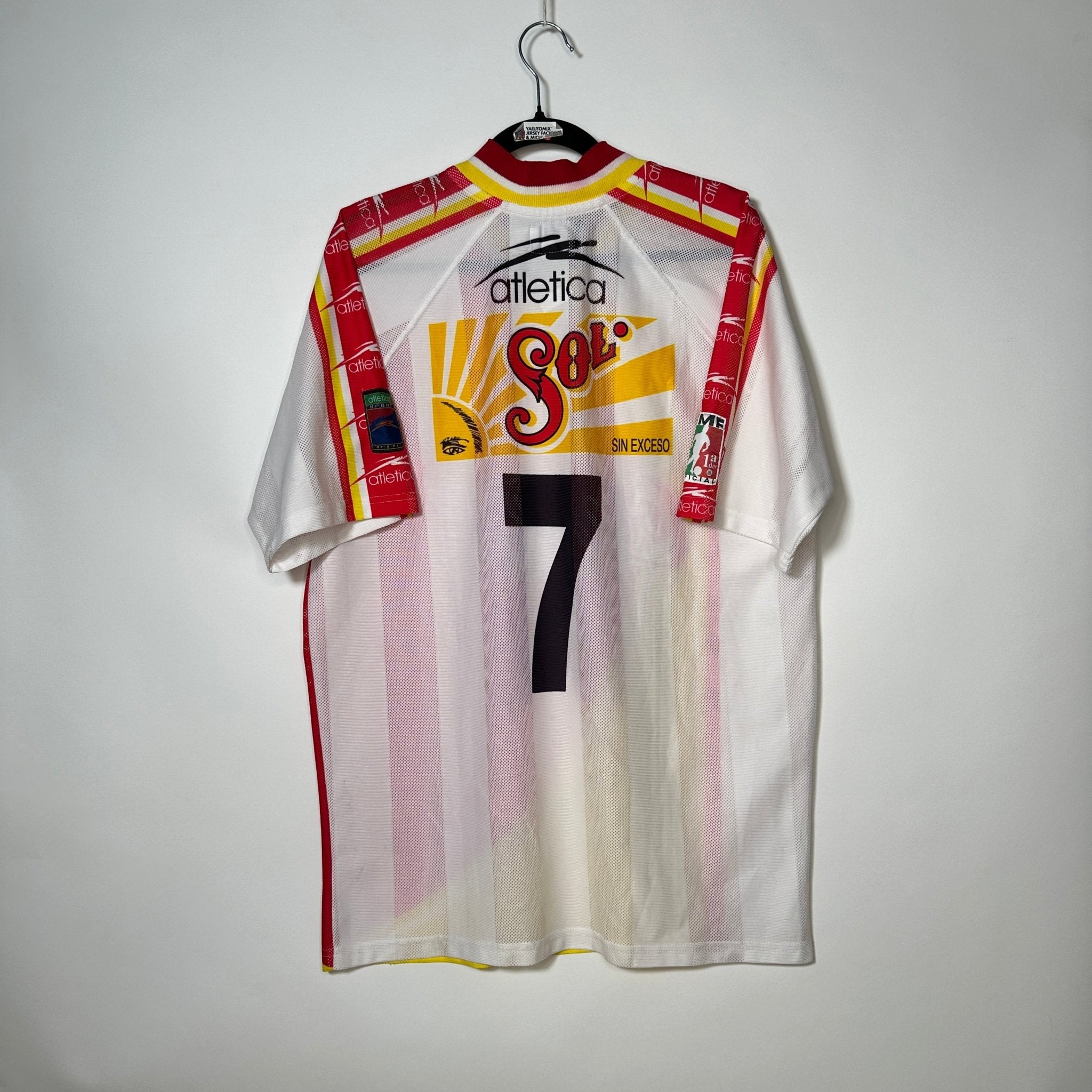 Atlético Morelia Visita 1998 - Dorsal Flavio Davino - Talla L/G - YaelitoMix