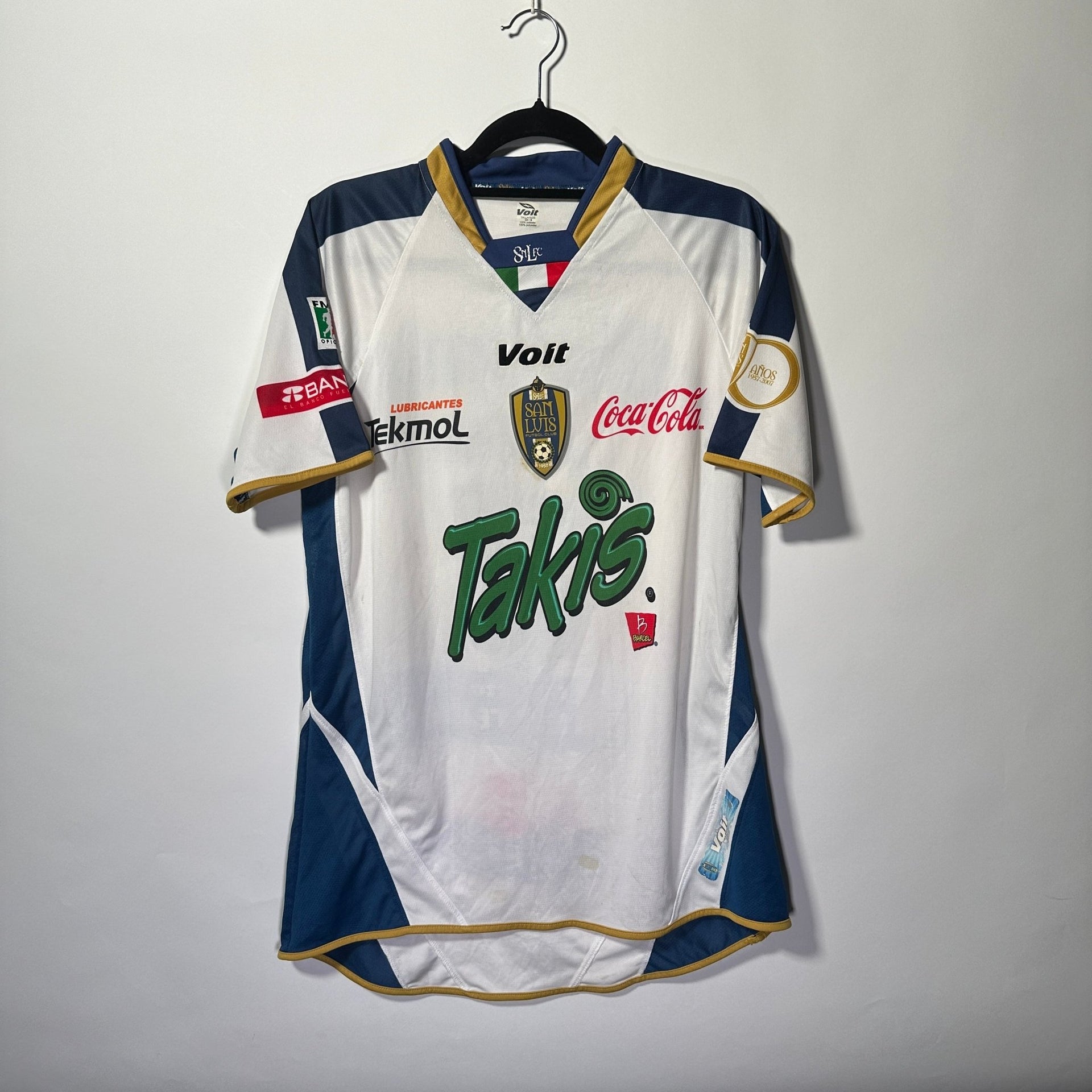 Atlético San Luis Visita 2007 Dorsal Chacho Coudet Talla CH/S