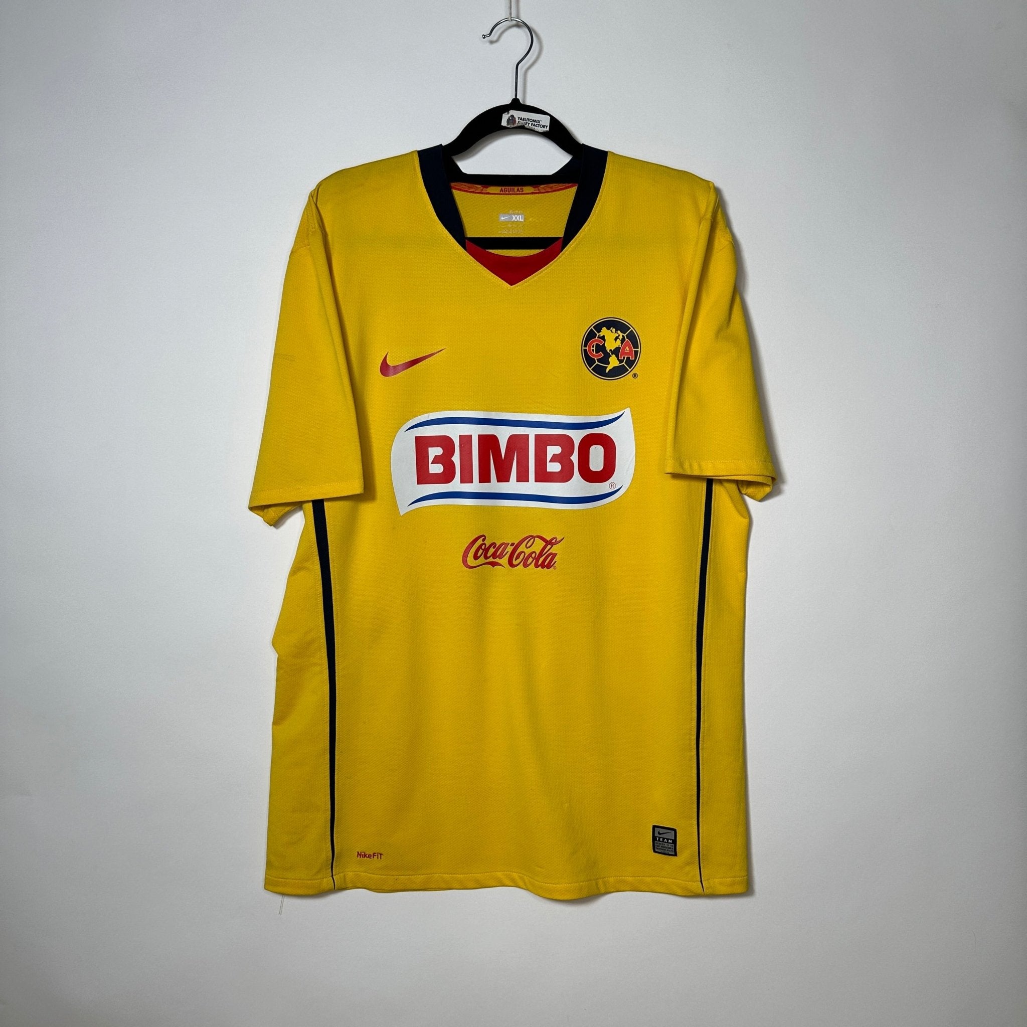 Club América Local 2008 - Dorsal Salvador Cabañas - Talla 2XL (Versión Jugador) - YaelitoMix