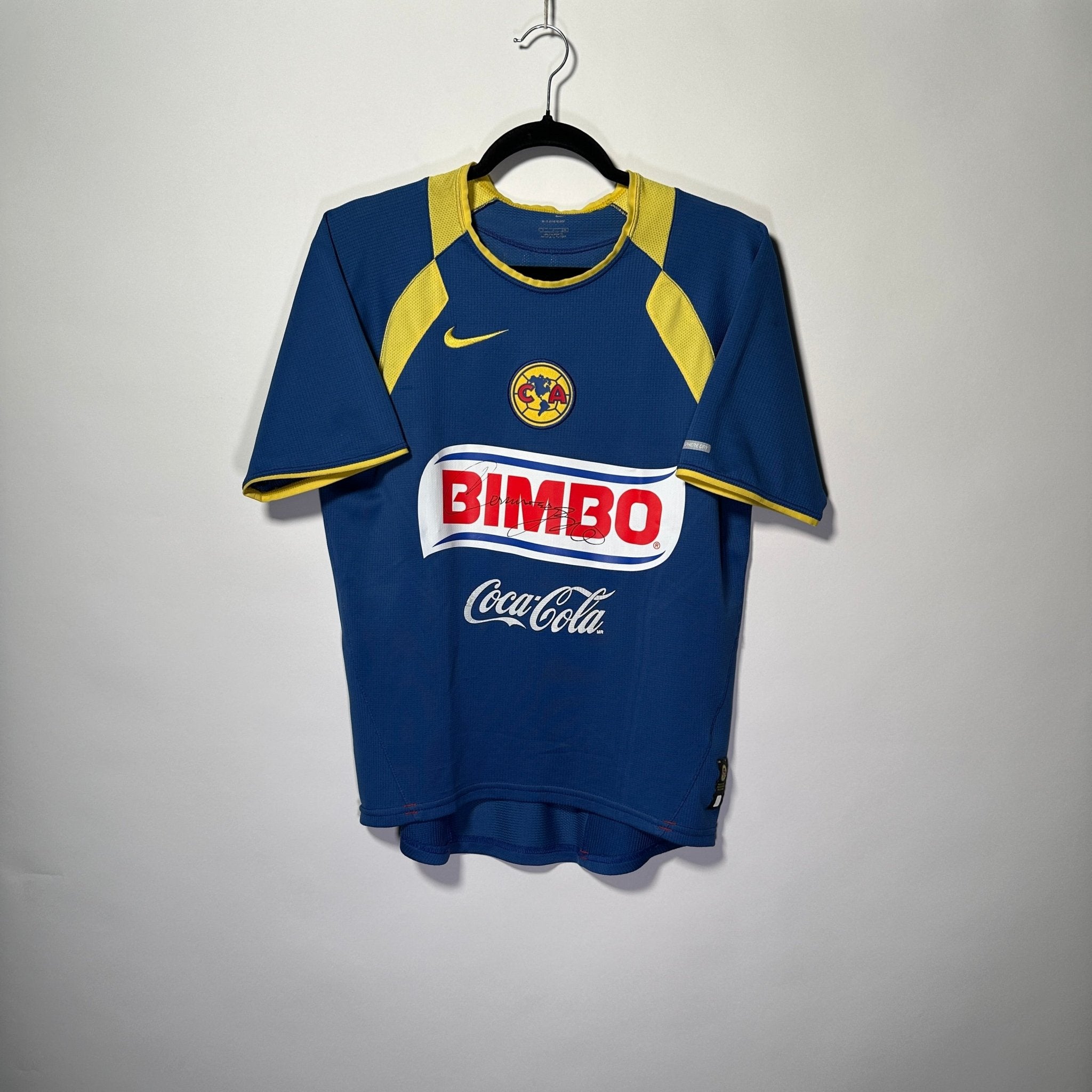 Club América Visita 2005 - Dorsal Cuauhtémoc Blanco (Autografiada) - Talla S/CH - YaelitoMix