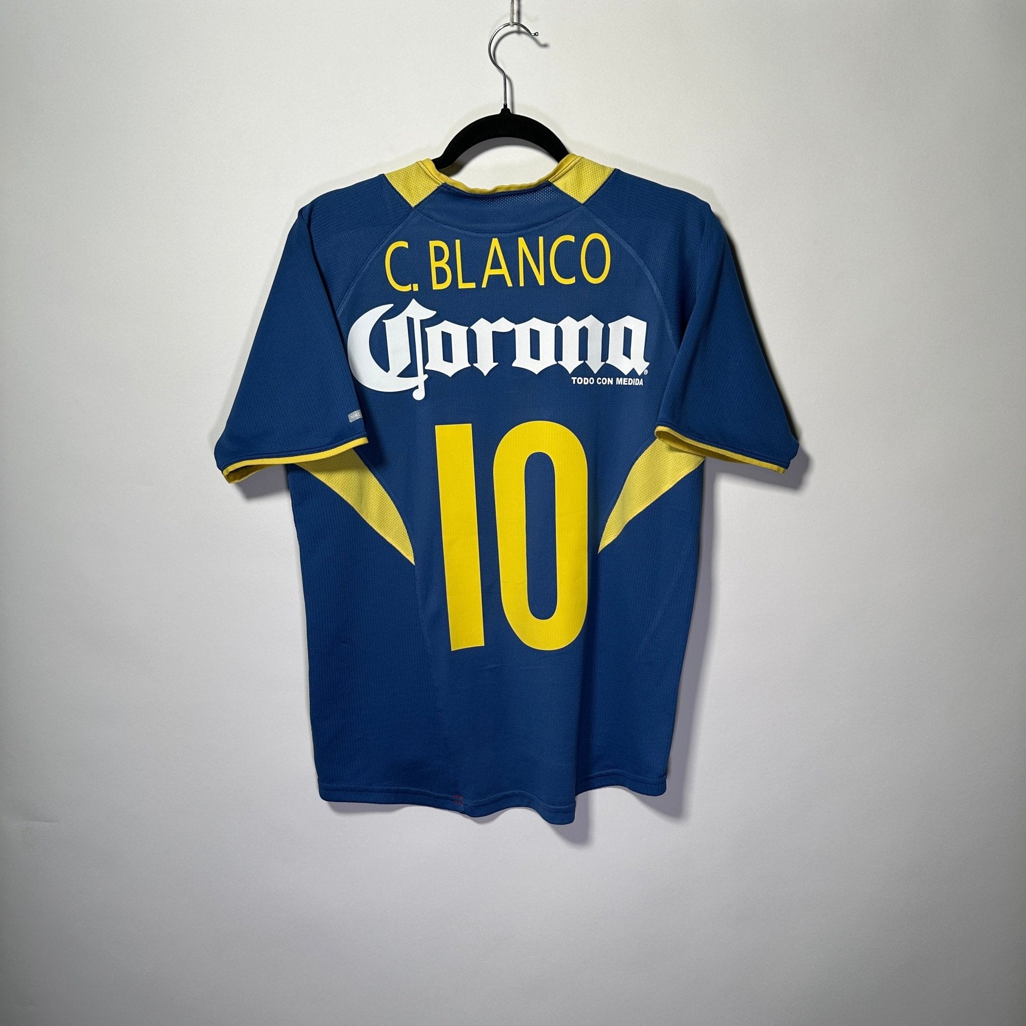 Club América Visita 2005 - Dorsal Cuauhtémoc Blanco (Autografiada) - Talla S/CH - YaelitoMix