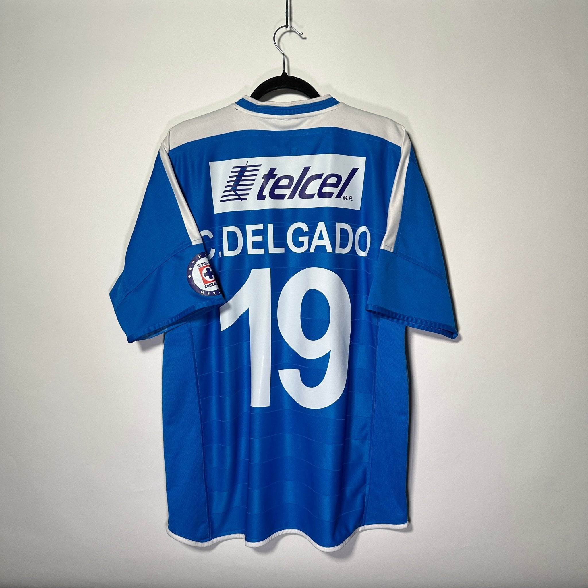 Cruz Azul FC Local 2004 - Dorsal C. Delgado - Talla XL - YaelitoMix