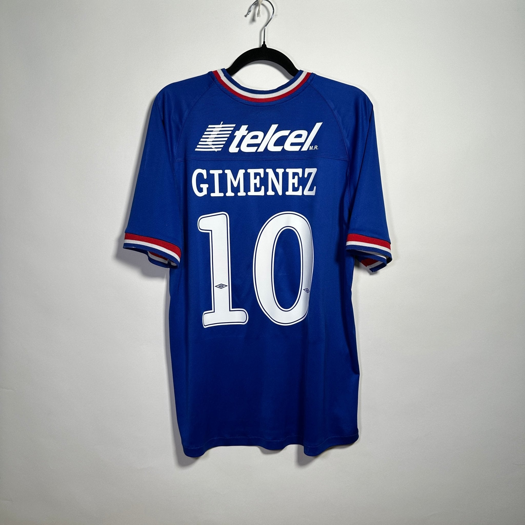 Cruz Azul FC Local 2010 - Dorsal Giménez - Talla L/G - YaelitoMix