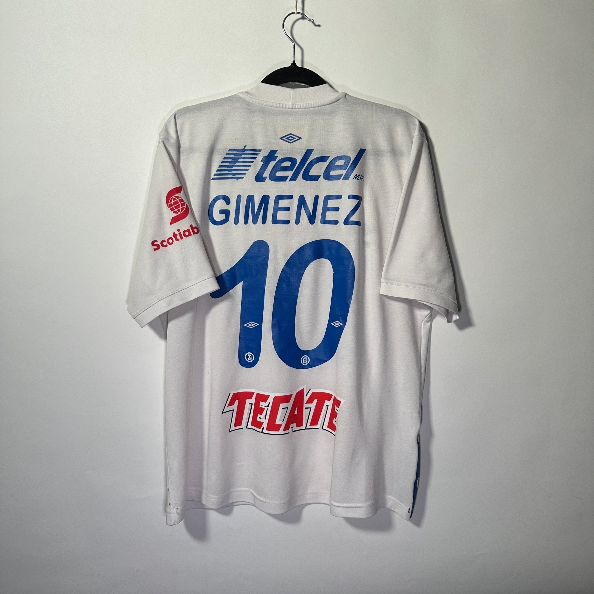 Cruz Azul Local 2013 - Dorsal Chaco Giménez - Talla XL - YaelitoMix