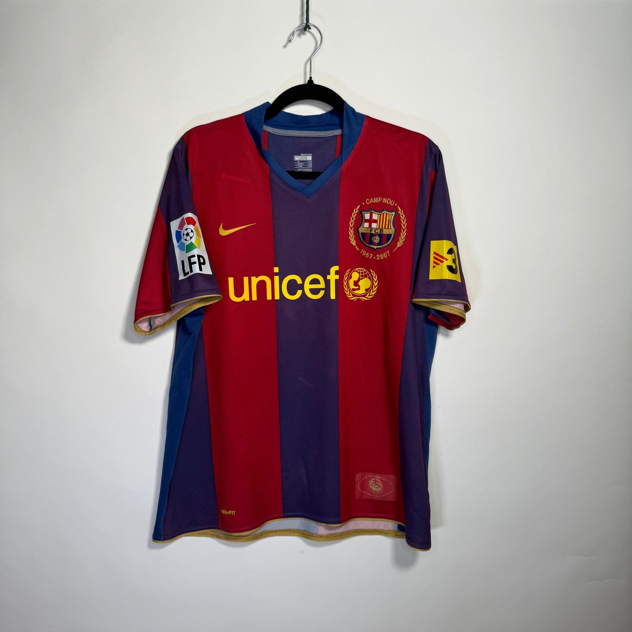 FC Barcelona Local 2007 - Dorsal Ronaldinho - Talla M - YaelitoMix