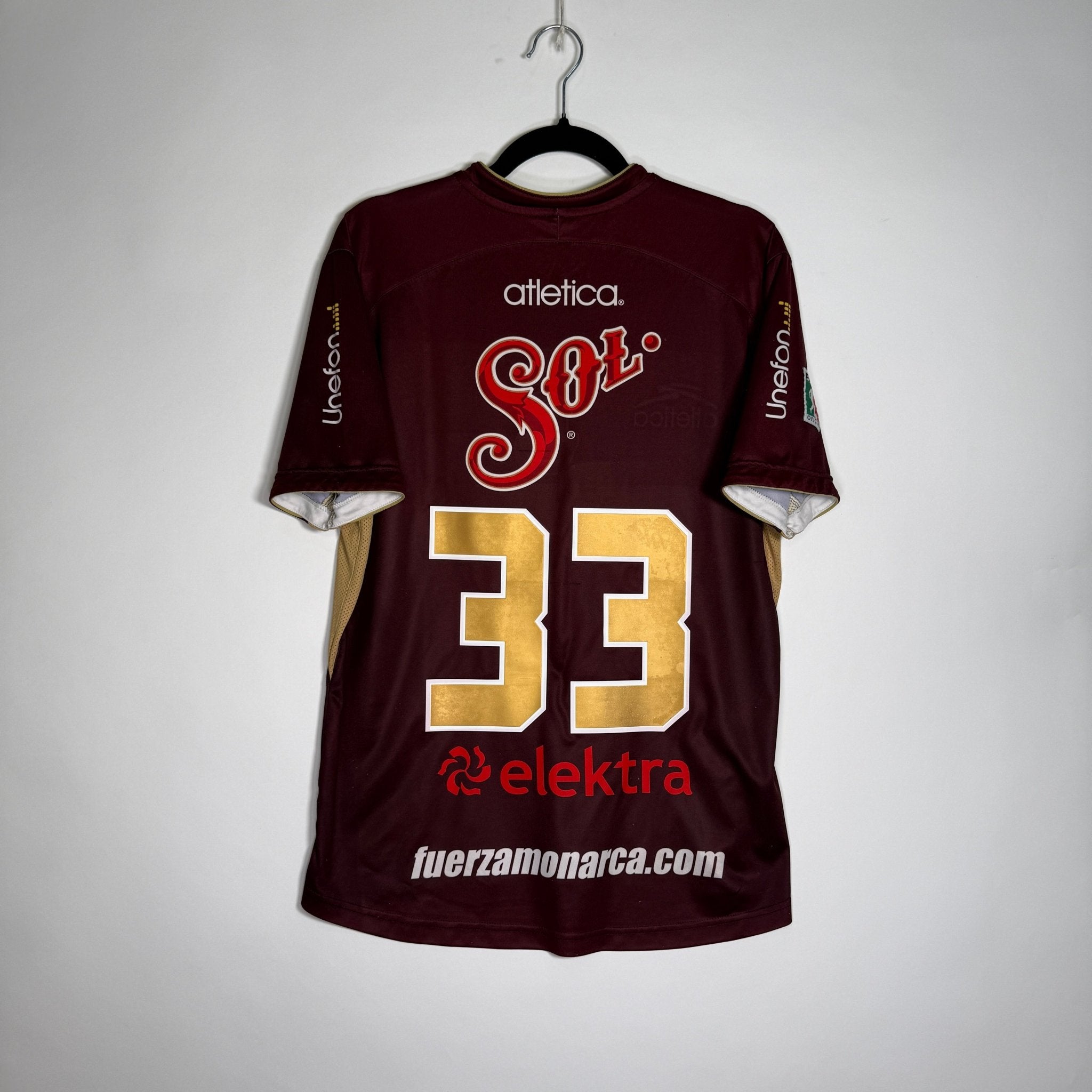 Monarcas Morelia Tercera 2010 - Dorsal Joel Huiqui - Talla S/CH - YaelitoMix