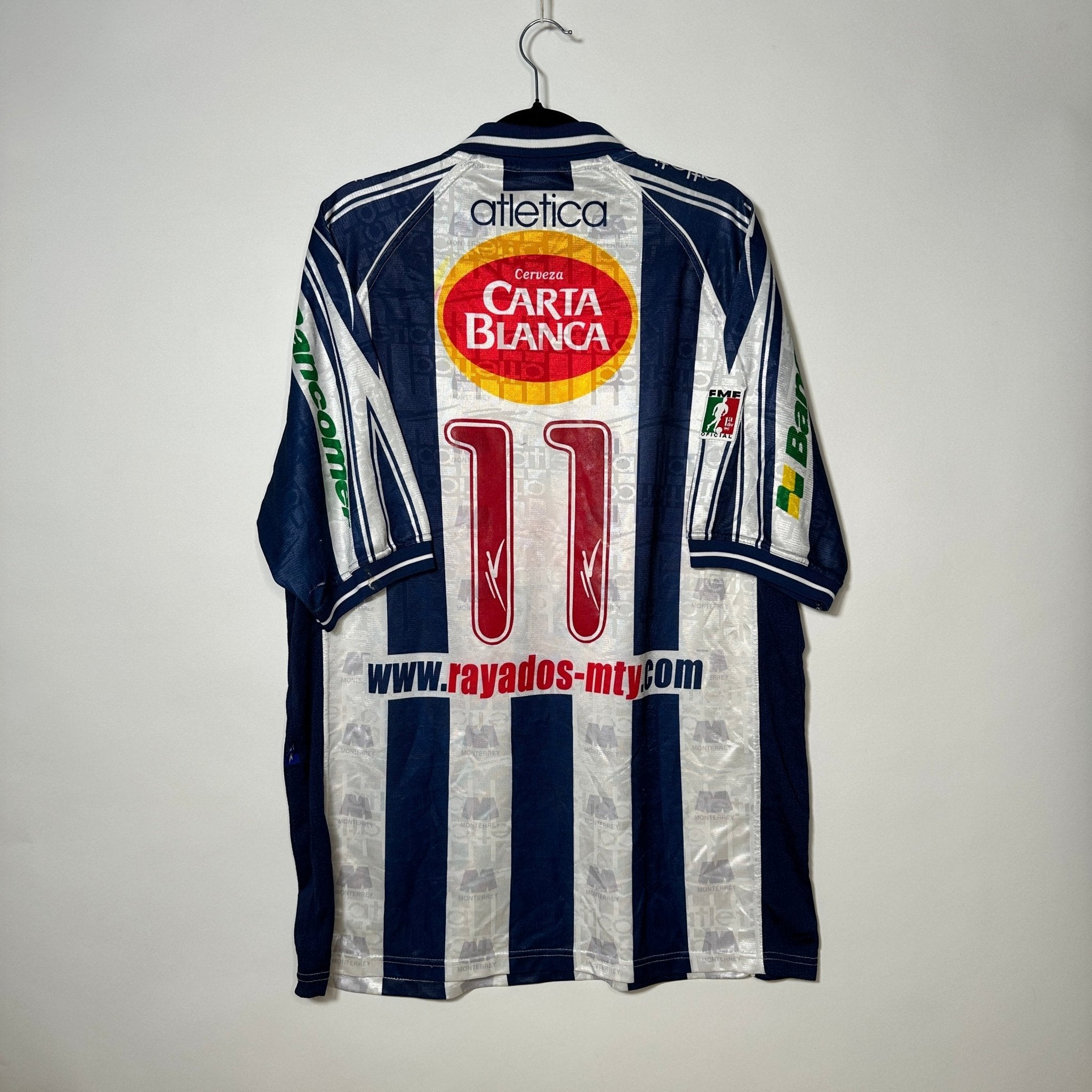 Rayados de Monterrey Local 1999 - Dorsal “Turco” Mohamed - Talla XL - YaelitoMix