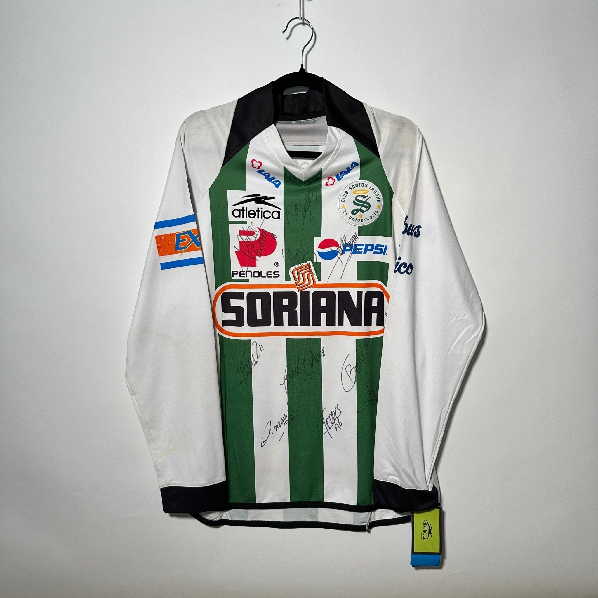 Santos Laguna Local 2008 (Manga Larga) - Autografiada - Talla L/G - YaelitoMix