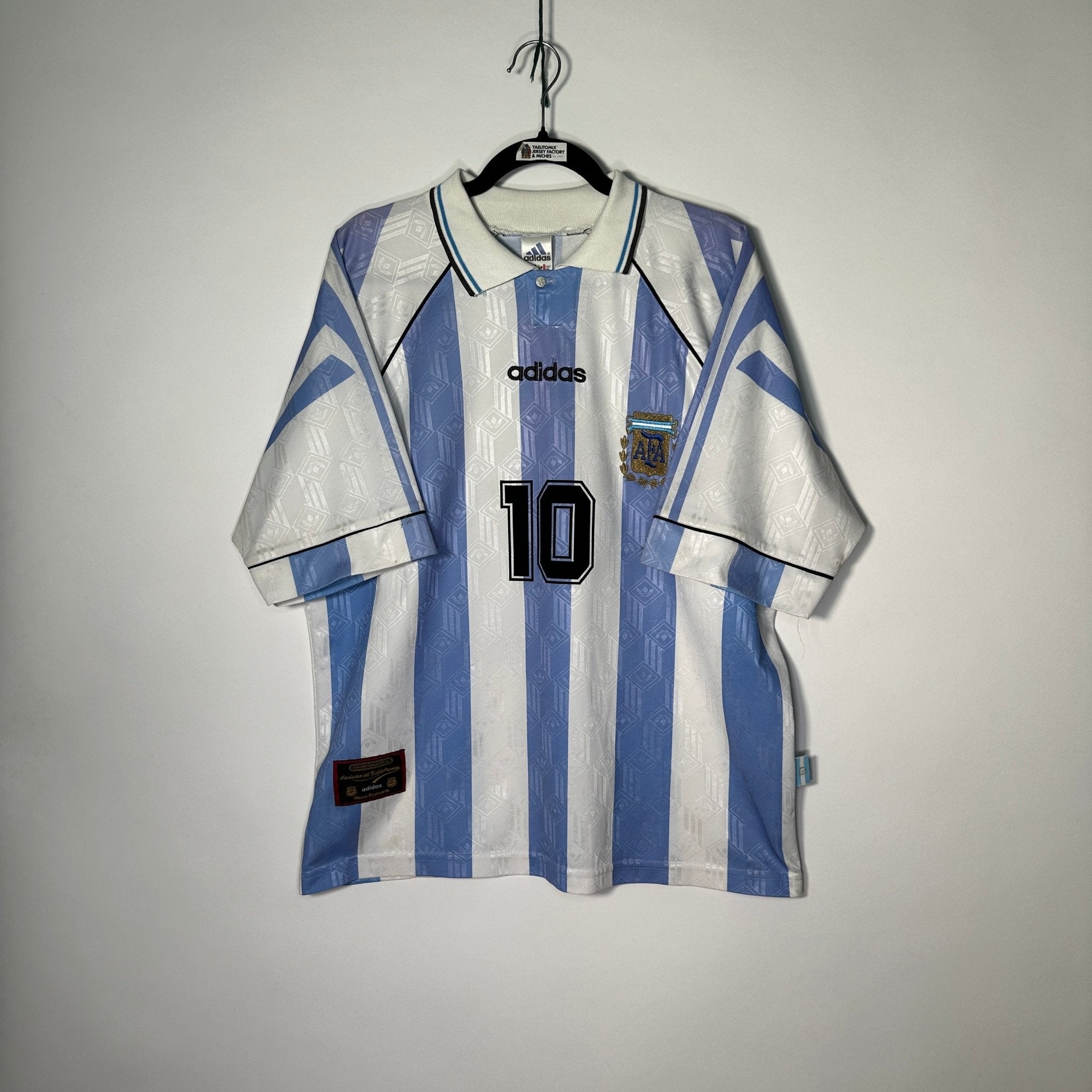 Selección de Argentina Local 1998 - Dorsal Maradona - Talla L/G - YaelitoMix