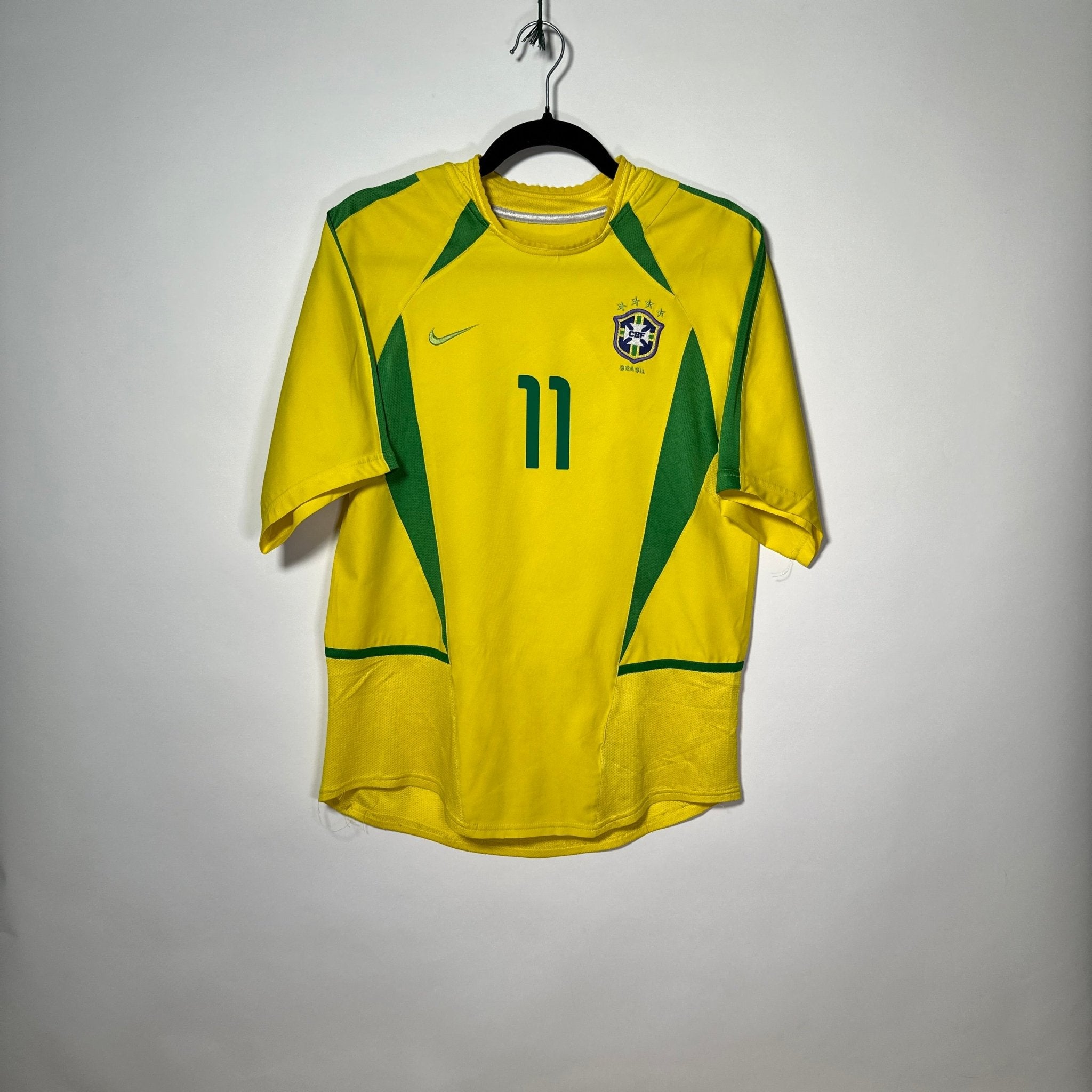 Selección de Brasil Local 2002 - Dorsal Ronaldinho - Talla S/CH - YaelitoMix