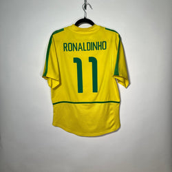 Selección de Brasil Local 2002 - Dorsal Ronaldinho - Talla S/CH - YaelitoMix