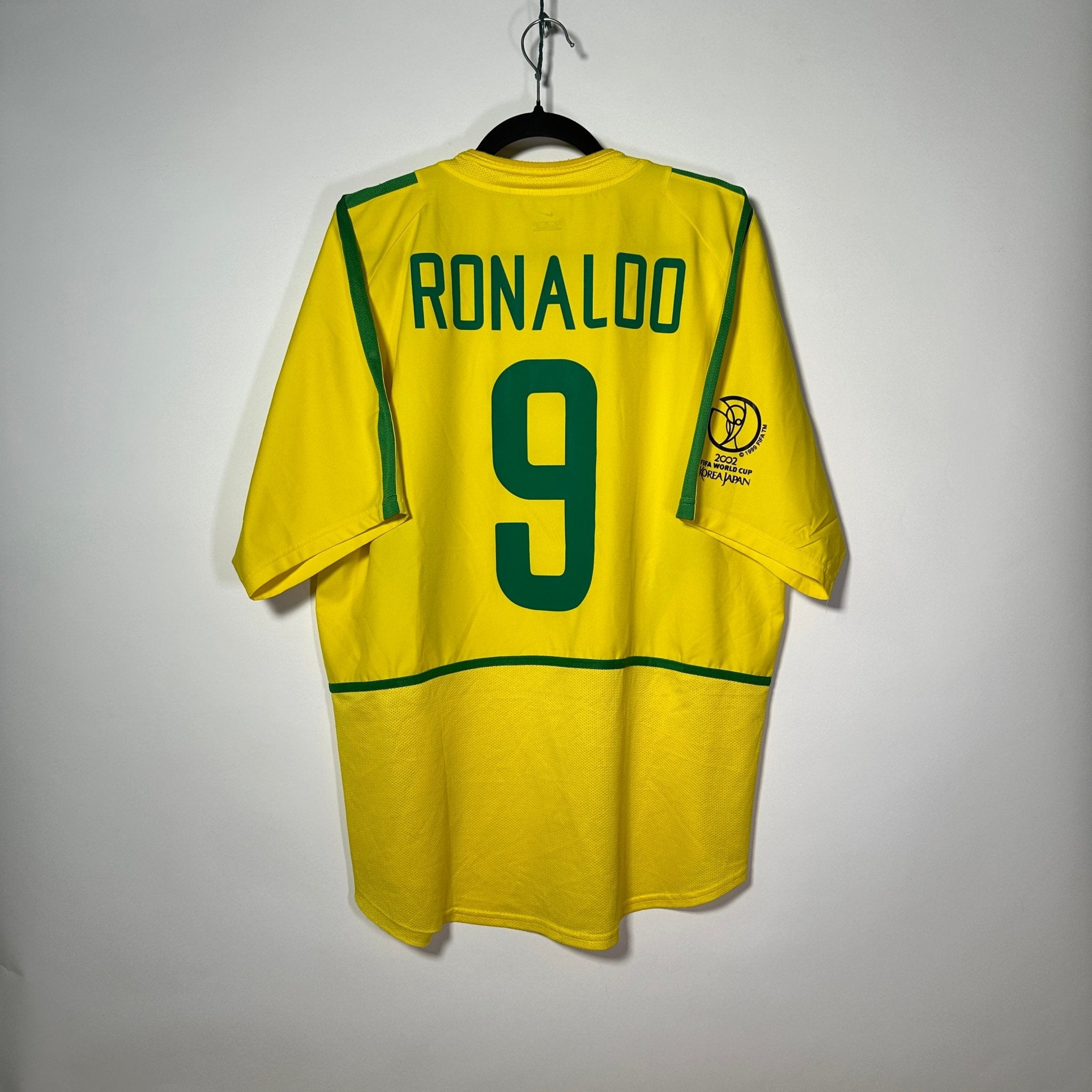 Selección de Brasil Local 2002 - Dorsal Ronaldo - Talla XL - YaelitoMix