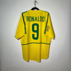 Selección de Brasil Local 2002 - Dorsal Ronaldo - Talla XL - YaelitoMix