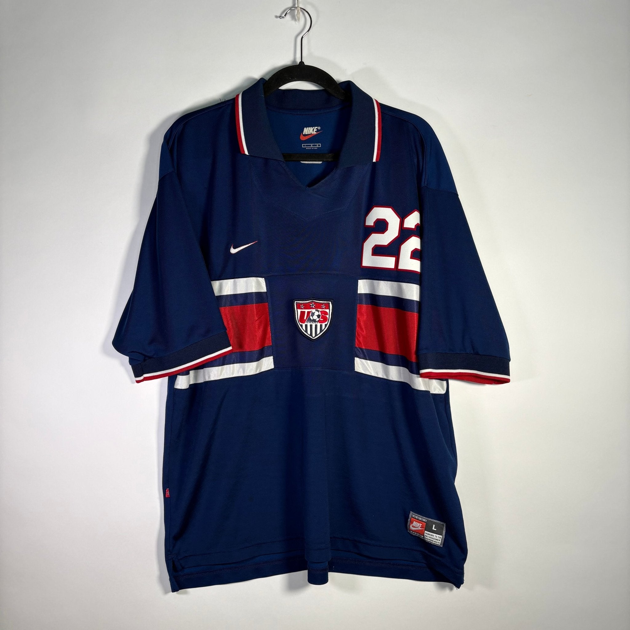 Selección de Estados Unidos Visita 1995 - Dorsal Lalas - Talla L/G - YaelitoMix