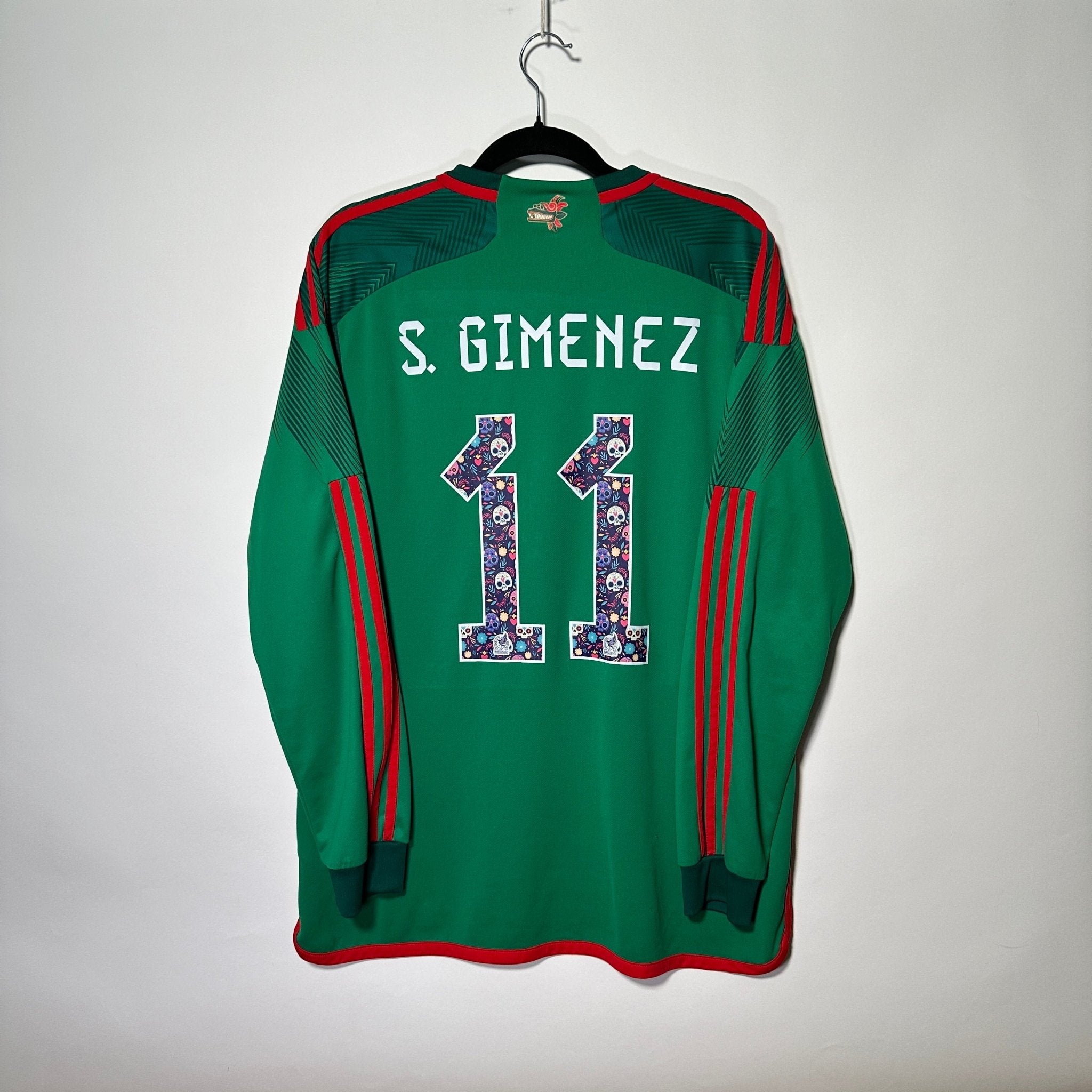 Selección de México Local 2022 - Dorsal Santiago Giménez (Manga Larga) - Talla XL - YaelitoMix