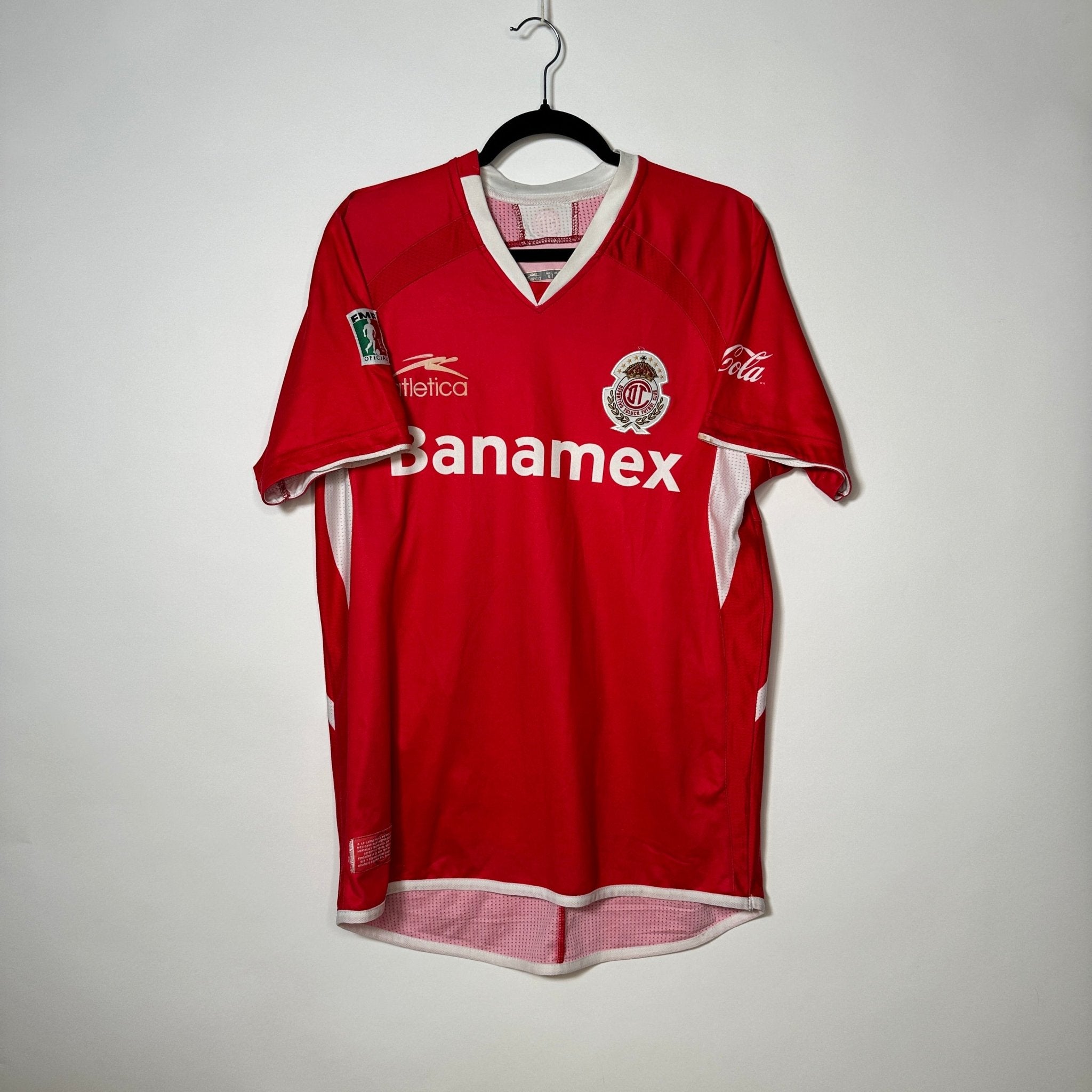 Toluca FC Local 2008 - Dorsal Sinha - Talla L/G - YaelitoMix