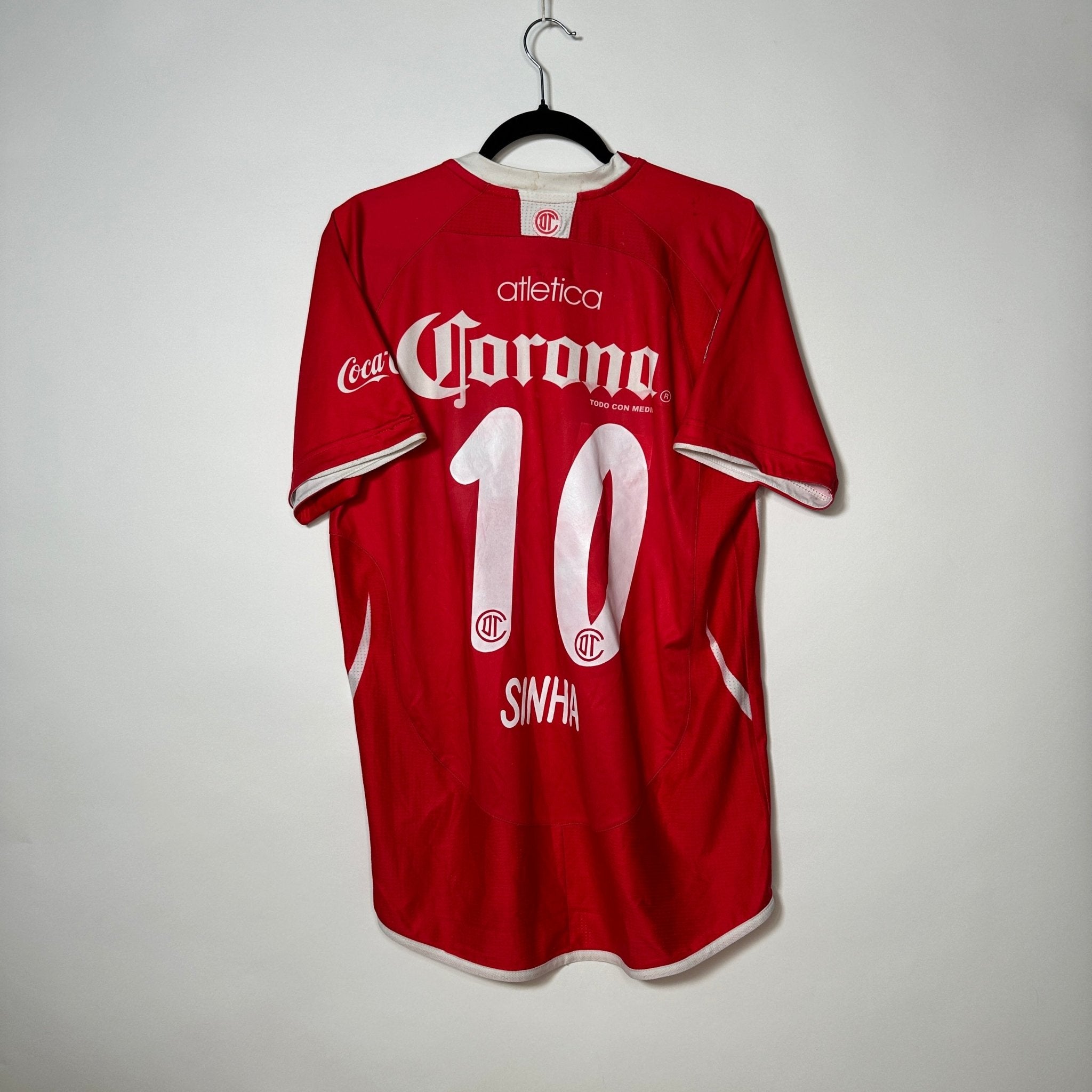 Toluca FC Local 2008 - Dorsal Sinha - Talla L/G - YaelitoMix