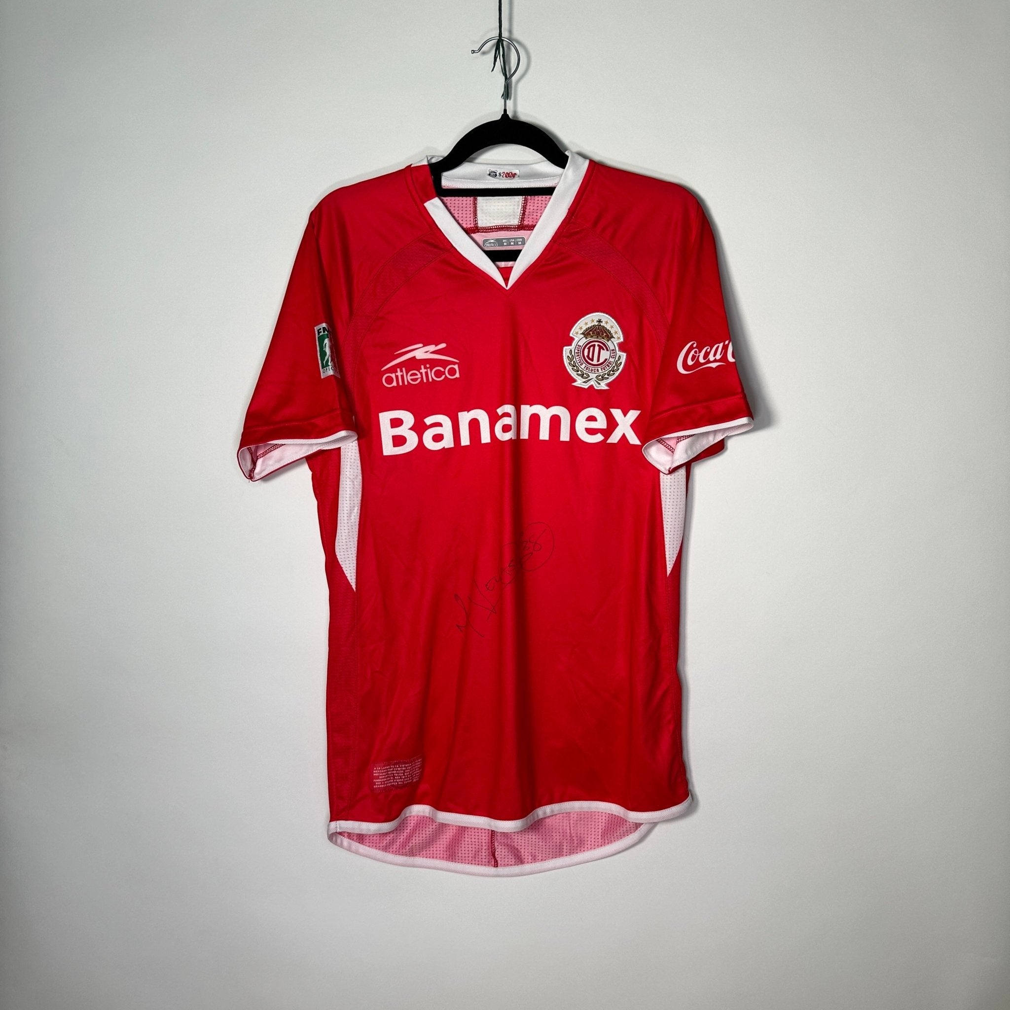 Toluca FC Local 2008 - UTILERÍA Velasco (Autografiada) - Talla M - YaelitoMix