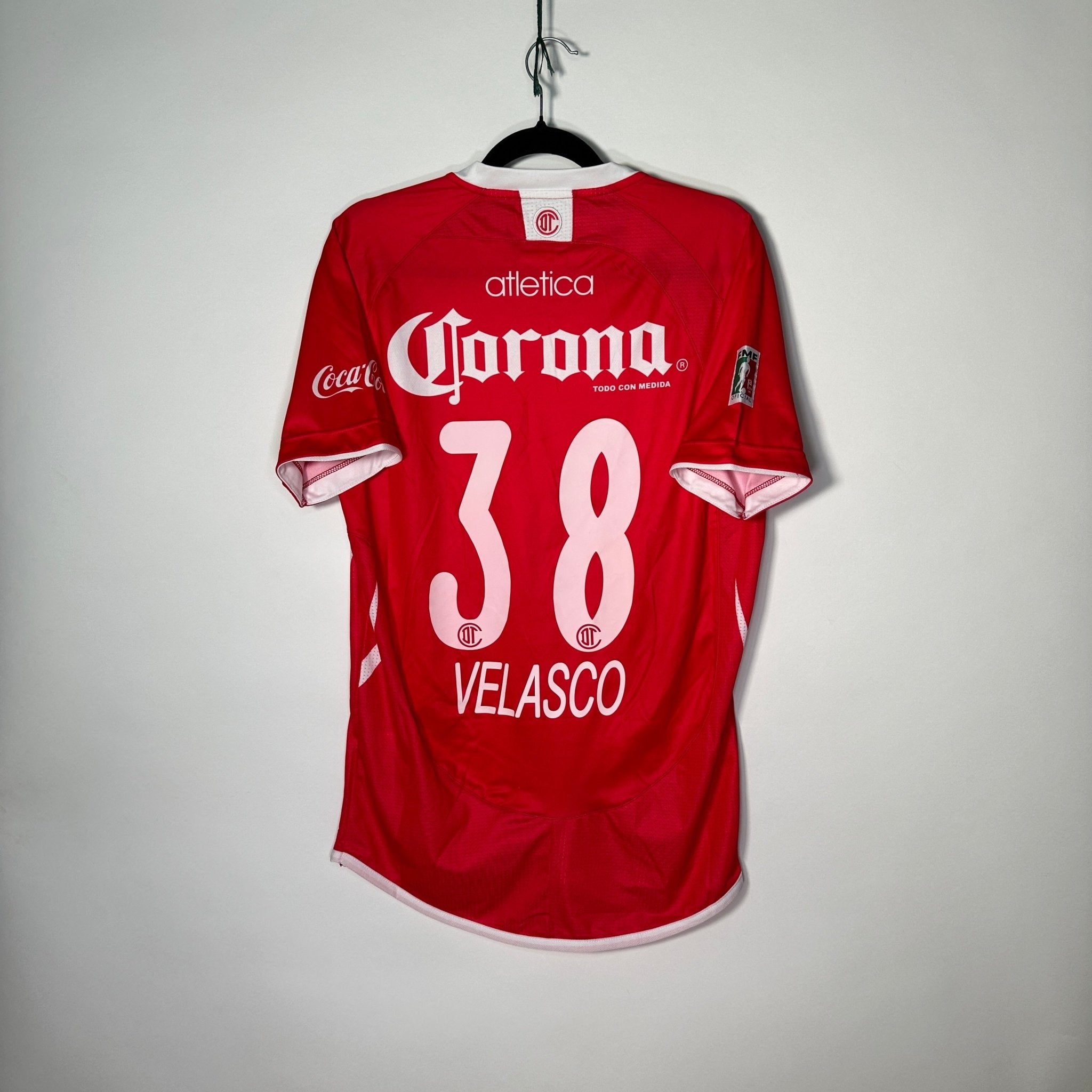 Toluca FC Local 2008 - UTILERÍA Velasco (Autografiada) - Talla M - YaelitoMix