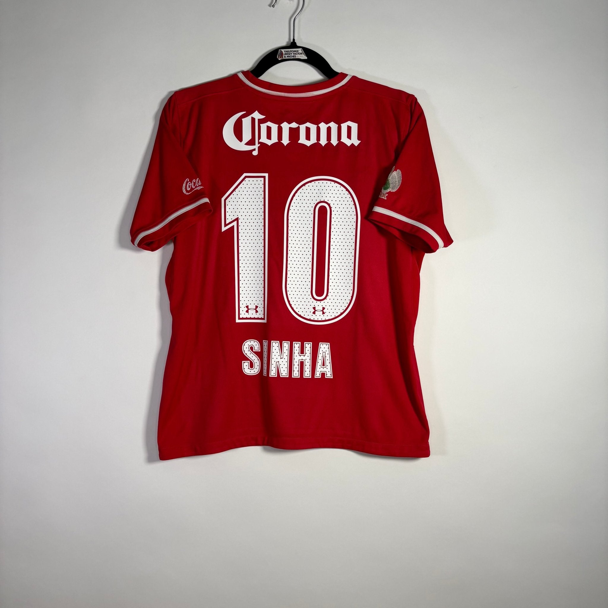 Toluca FC Local 2013 - Dorsal Sinha - Talla XS - YaelitoMix